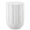Jane Outdoor Round Accent Table In White