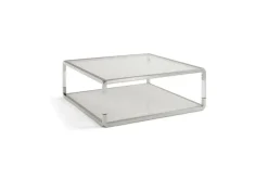 Jasper Coffee Table In Glass/Stainless Steel