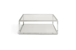 Jasper Coffee Table In Glass/Stainless Steel