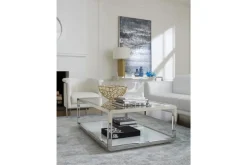 Jasper Coffee Table In Glass/Stainless Steel
