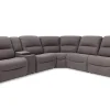 Jaxon 6 Piece 2 Power Sectional In Mushroom