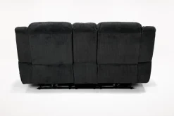 Jayne Power Console Loveseat In Brown