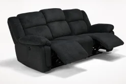 Jayne Power Sofa W/ Drop Down Table In Brown