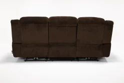 Jayne Power Sofa W/ Drop Down Table In Brown
