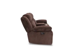 Jayne Reclining Console Loveseat In Charcoal