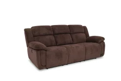 Jayne Reclining Sofa W/ Drop Down Table In Charcoal