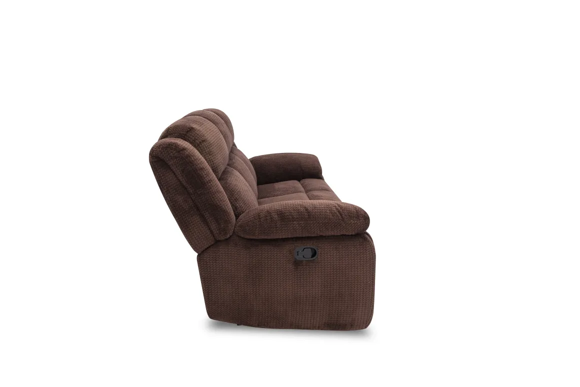 Jayne Reclining Sofa W/ Drop Down Table In Charcoal