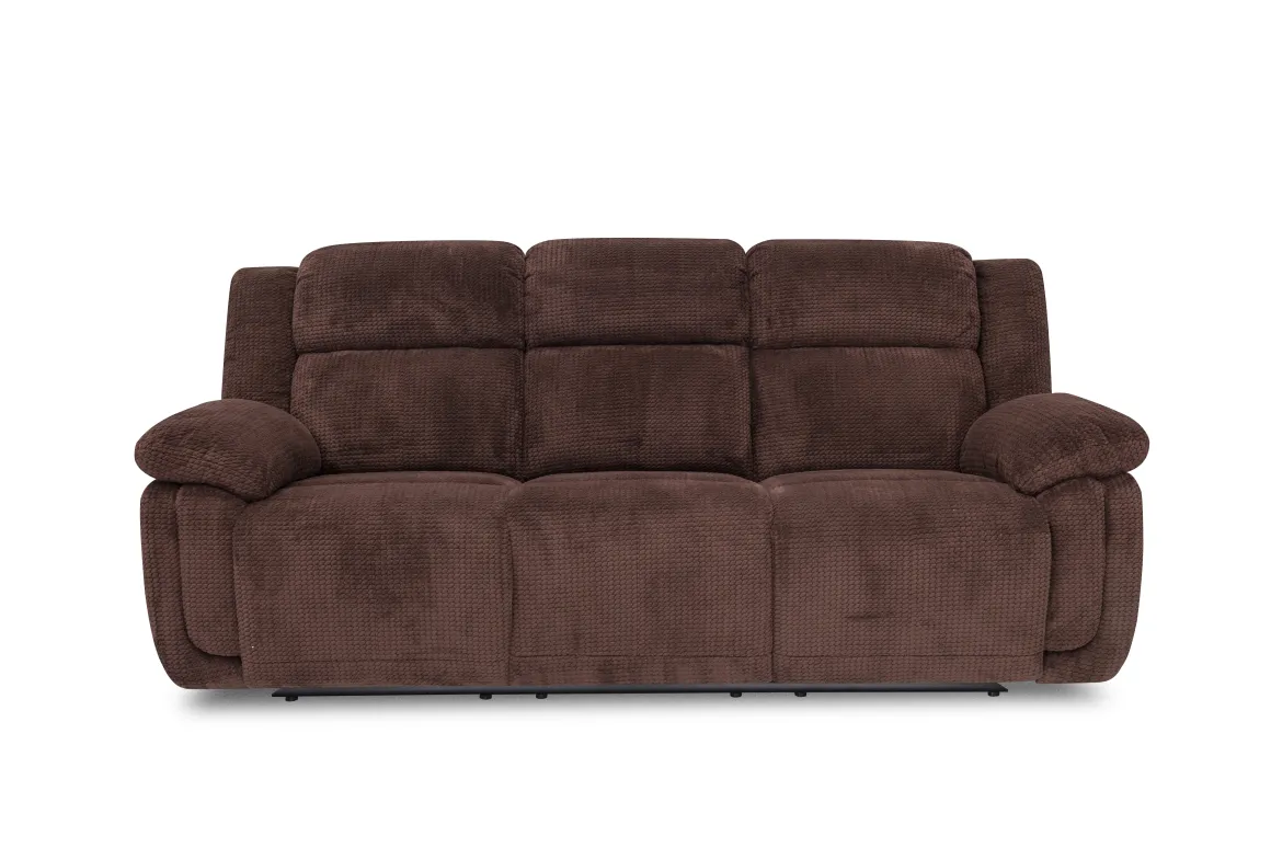 Jayne Reclining Sofa W/ Drop Down Table In Charcoal