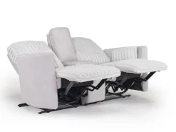 Jessica Reclining Sofa & Console Loveseat In Presley Fog/Charlotte Mist