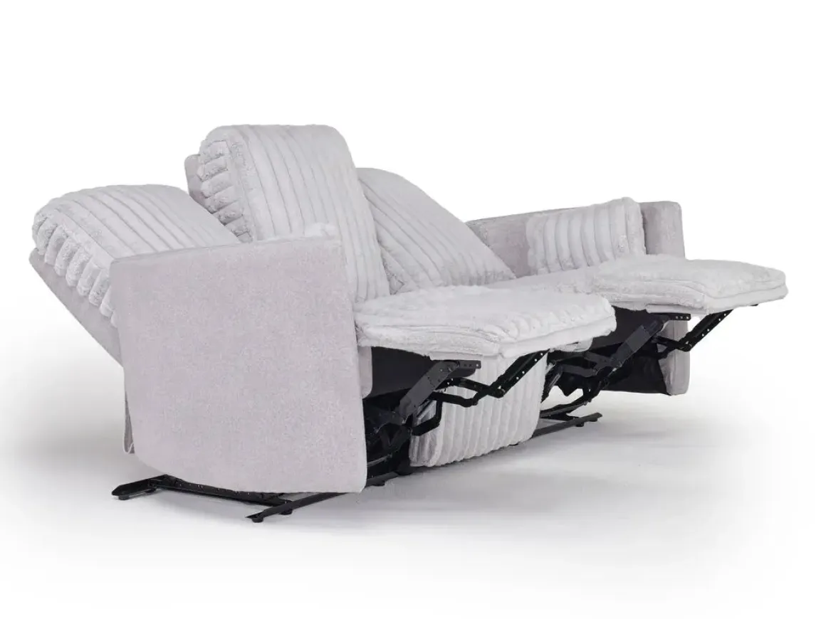 Jessica Reclining Sofa & Loveseat In Presley Fog/Charlotte Mist