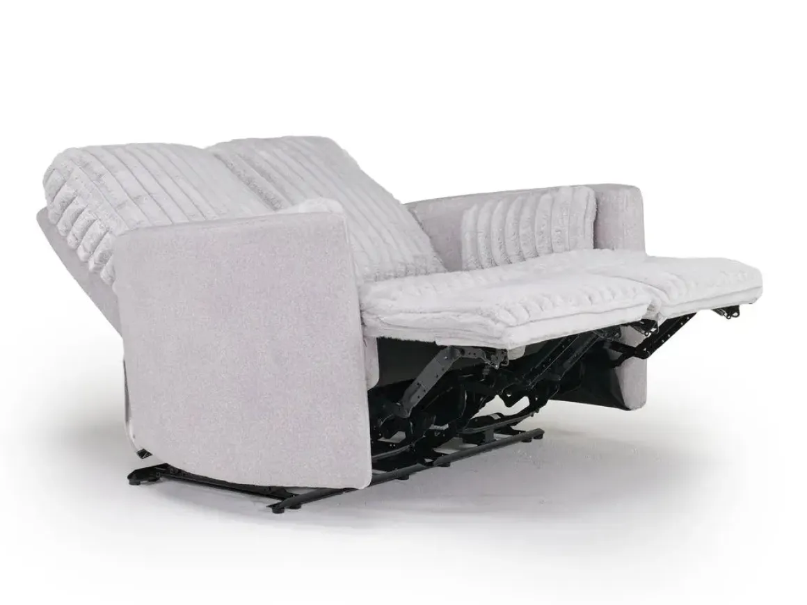 Jessica Reclining Sofa & Loveseat In Presley Fog/Charlotte Mist