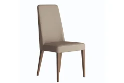 Jo Leather Side Chair In Aspen