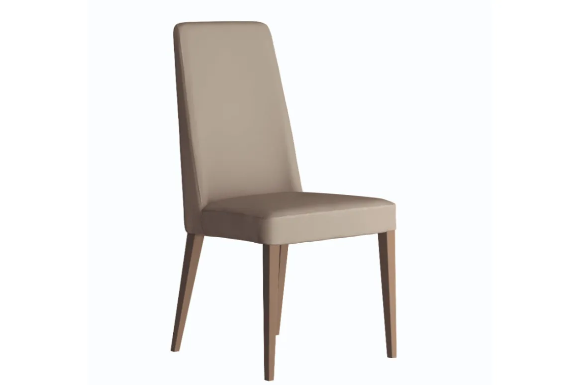 Jo Leather Side Chair In Aspen