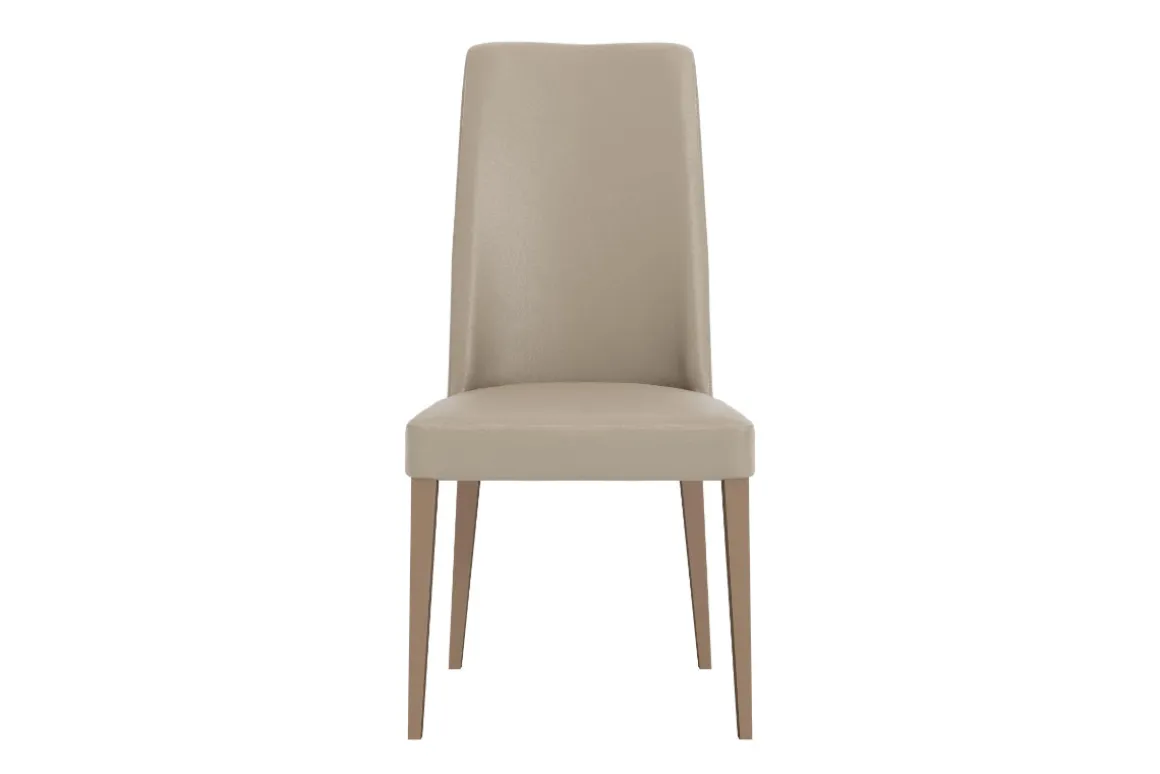 Jo Leather Side Chair In Aspen