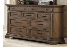Jolie Vue Dresser In Brushed Walnut
