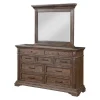 Jolie Vue Mirror In Brushed Walnut