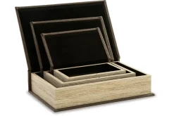 Jolina Box In Black, Set Of 3