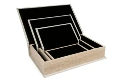 Jolina Box In Black, Set Of 3