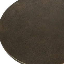 Joppa Outdoor Round Accent Table In Bronze