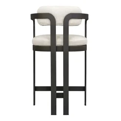 Kalmar Outdoor Counter Height Stool In Black