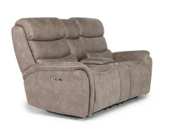 Kamari 2 Power Console Loveseat In Gray