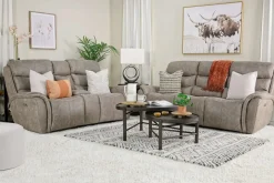 Kamari 2 Power Console Loveseat In Gray