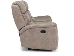 Kamari Reclining Console Loveseat In Gray