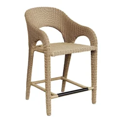 Kavali Outdoor Counter Height Stool In Honey