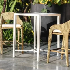 Kavali Outdoor Counter Height Stool In Honey