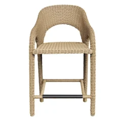 Kavali Outdoor Counter Height Stool In Honey