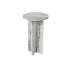 Keithwell Round Accent Table In Gray & White