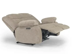 Kelsey Power Sofa & Loveseat In Light Brown