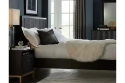 Kentfield Platform Bed In Black Drifted Oak, Full