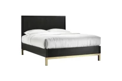 Kentfield Platform Bed In Black Drifted Oak, Full