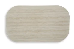 Kimora Outdoor Coffee Table In Beige/Dark Brown