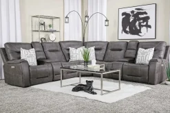 Kingston 7 Piece Sectional W/ Usb In Canyon Ocean