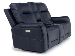 Kingston 3 Power Theater Console Loveseat W/ Immersive Sound In Canyon Ocean