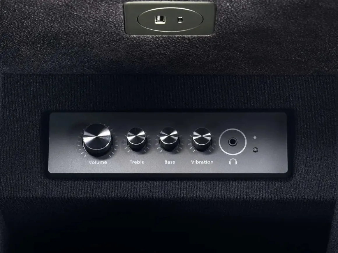 Kingston 3 Power Theater Console Loveseat W/ Immersive Sound In Canyon Ocean