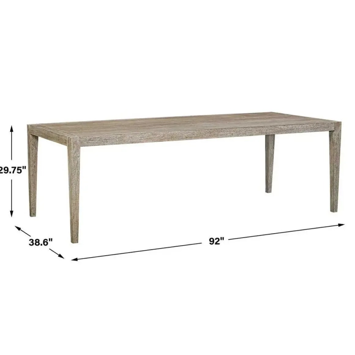 Kirkham Outdoor Dining Table In Brown