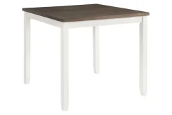 Kona Square Counter Height Dining Table & 4 Stools In Gray
