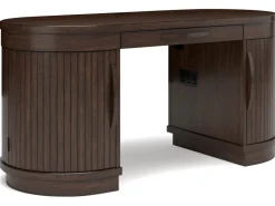 Korestone Office Desk In Warm Brown