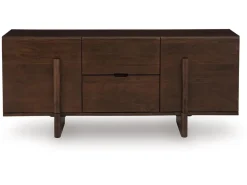 Kydler Media Console In Medium Brown