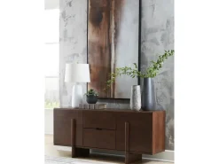 Kydler Media Console In Medium Brown