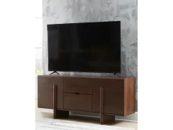 Kydler Media Console In Medium Brown