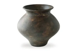 Laddlow Vase In Antique Brown