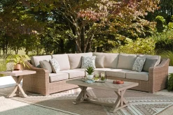 Laguna Heights Outdoor 3 Piece Sectional In Beige
