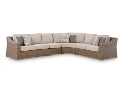 Laguna Heights Outdoor 4 Piece Sectional In Beige