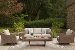 Laguna Heights Outdoor Coffee Table In Beige