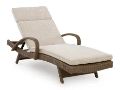 Laguna Heights Outdoor Lounge Chaise In Beige