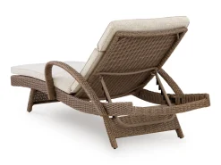 Laguna Heights Outdoor Lounge Chaise In Beige